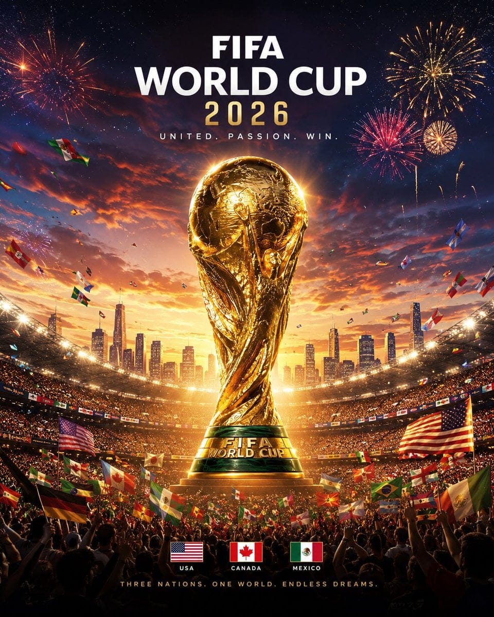 FIFA世界杯2026官方风格宣传海报