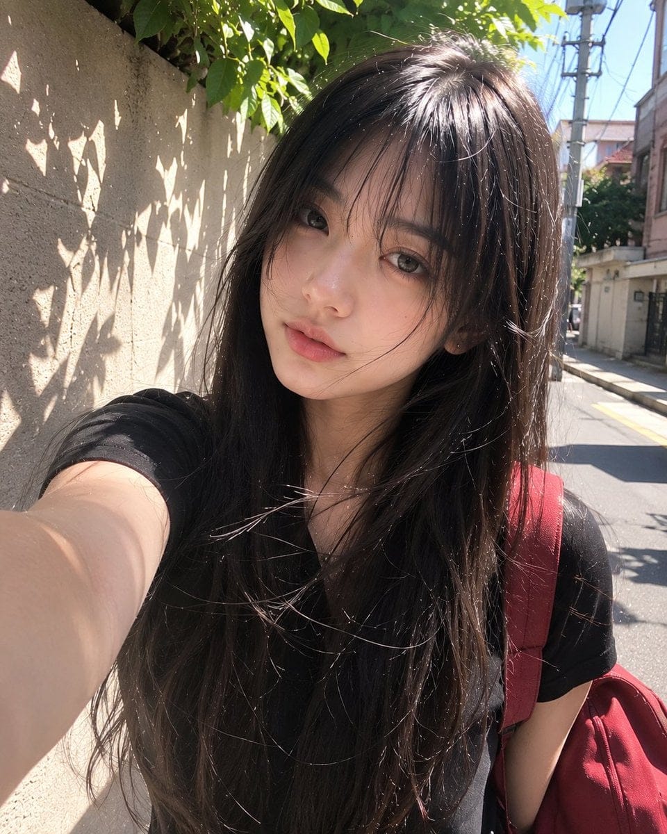 日系少女户外写真