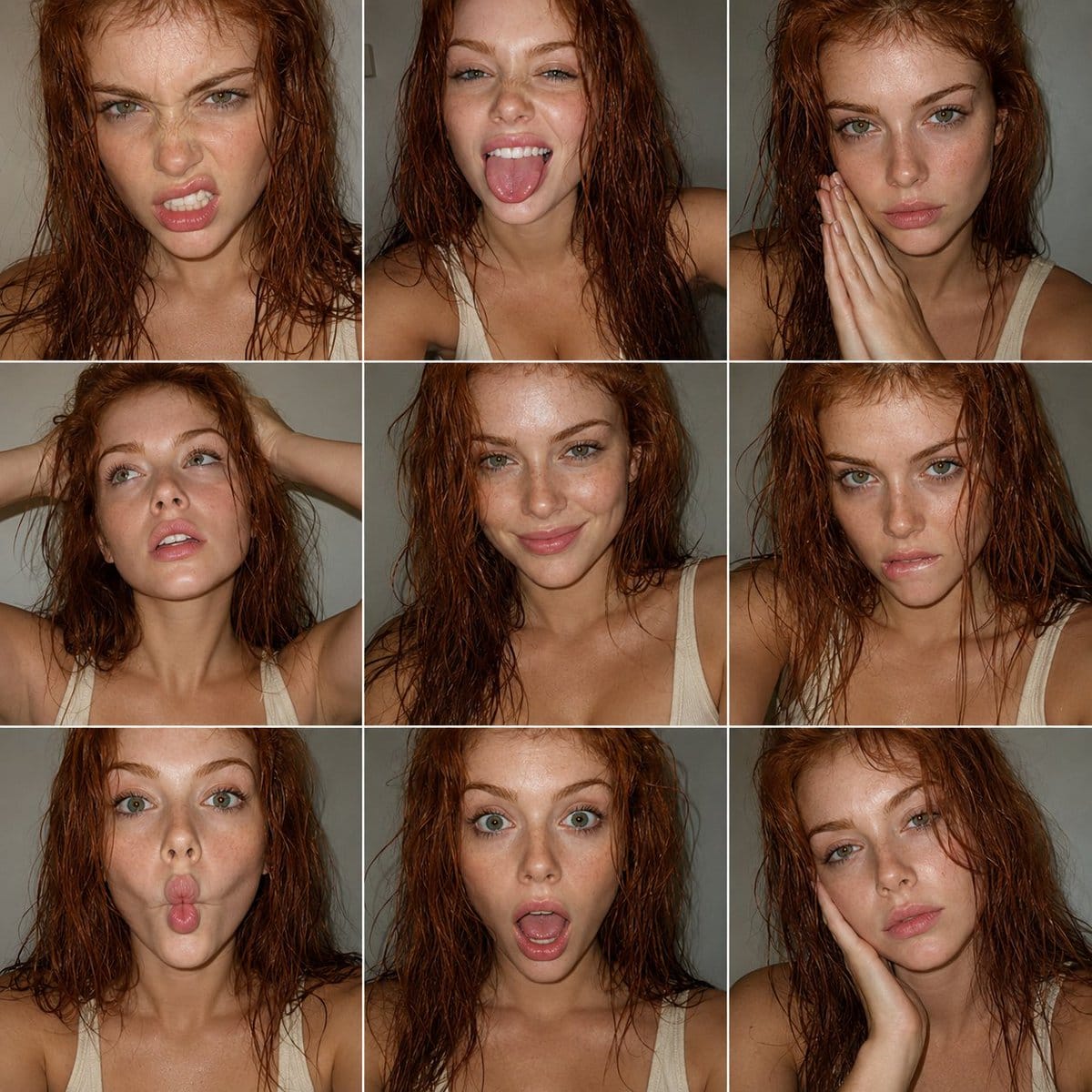 FACS Expression Portrait Matrix
