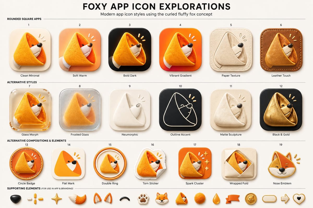 Foxy App Icon Exploration 项目