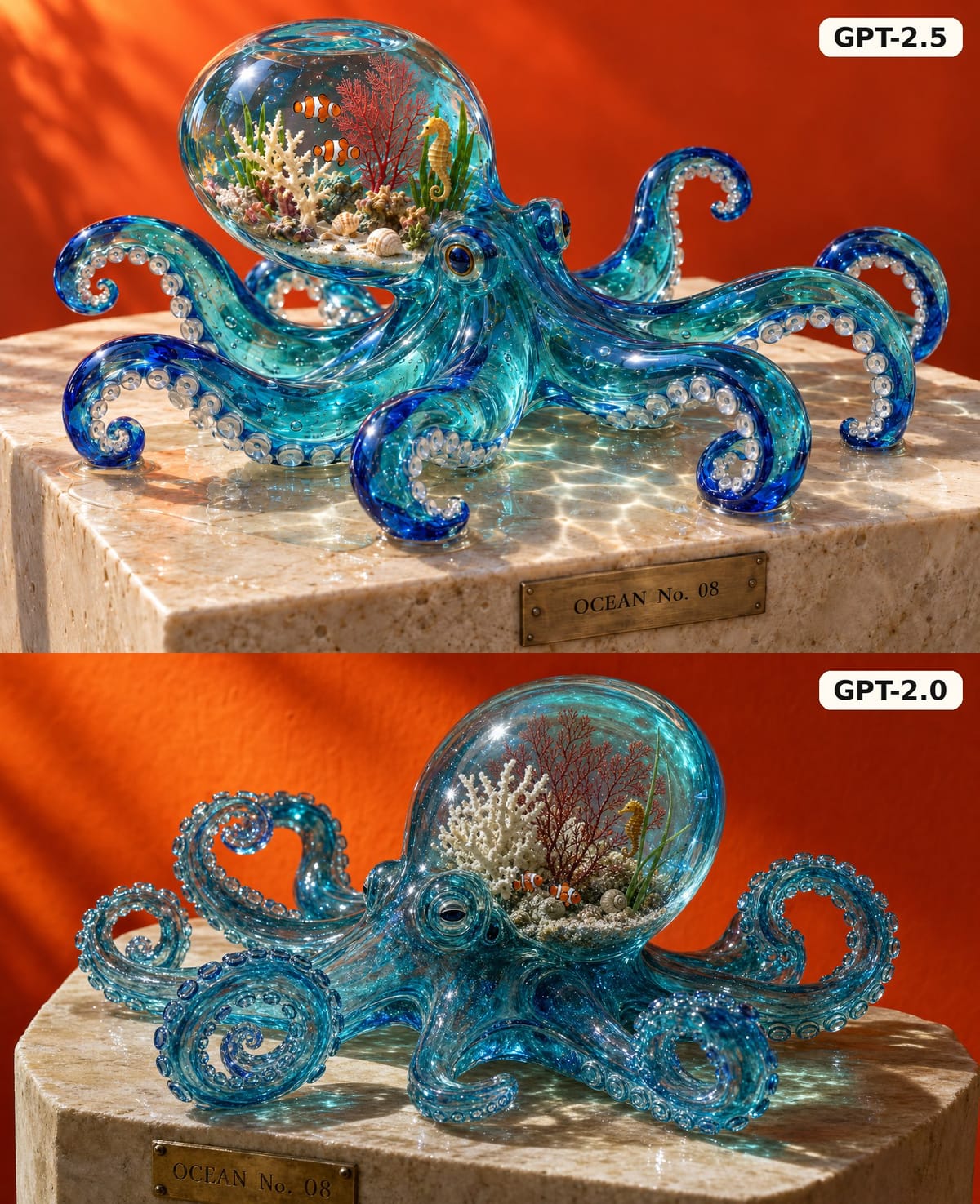 Glass Octopus Model Comparison