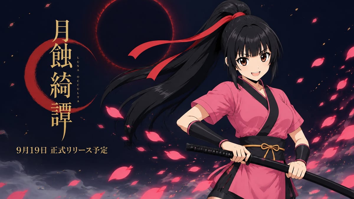 动漫月蚀女剑士海报