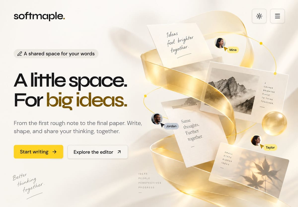 Softmaple Landing Page Hero Expansion