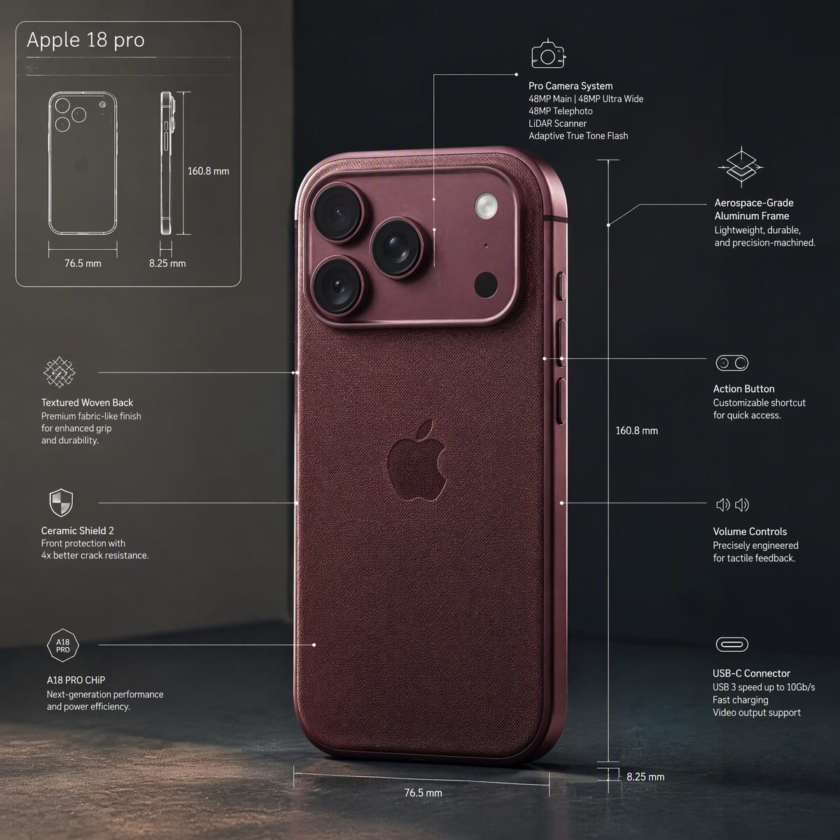 Technical Product Infographic Overlay