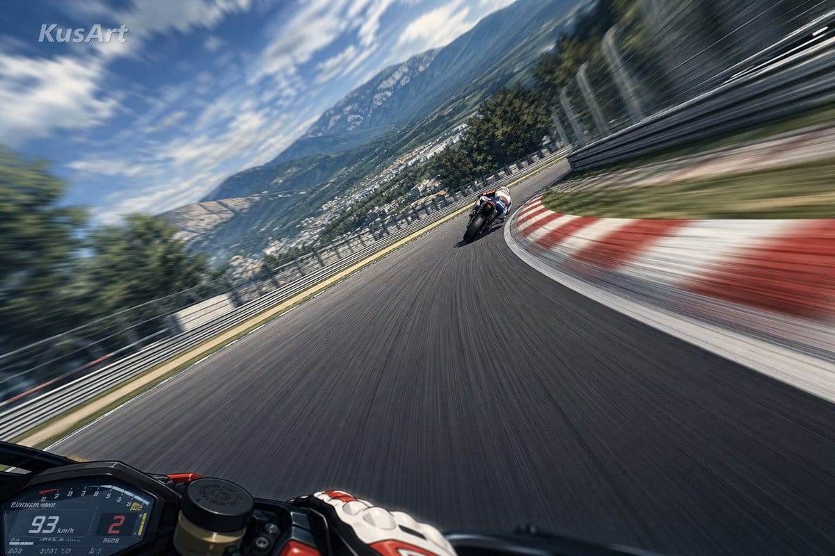 MotoGP 第一人称视角过弯镜头