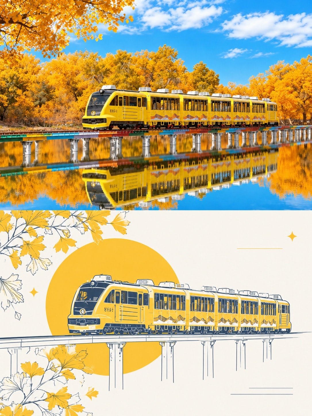 Two-Panel Travel Poster Prompt