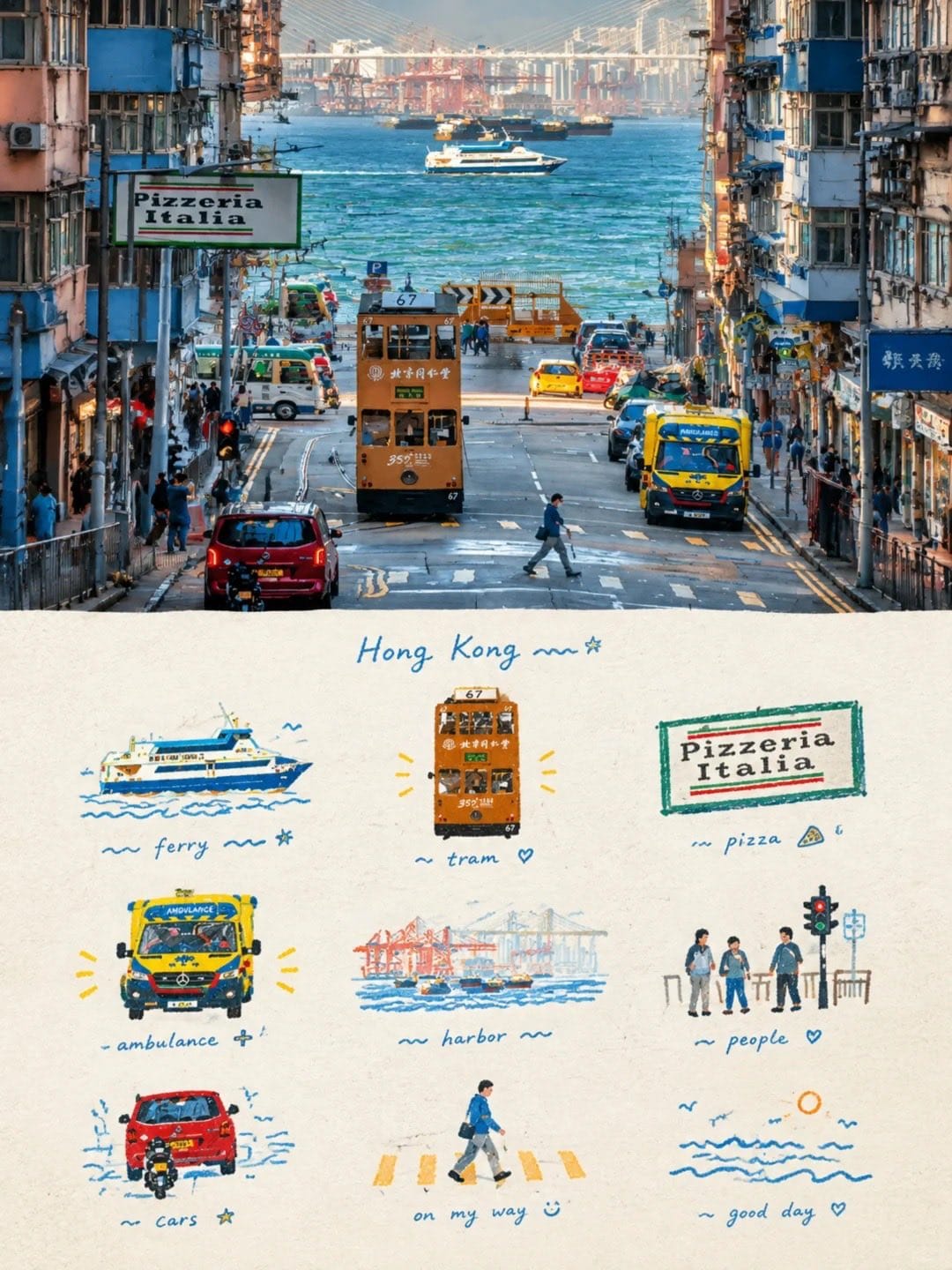 香港旅行剪贴簿