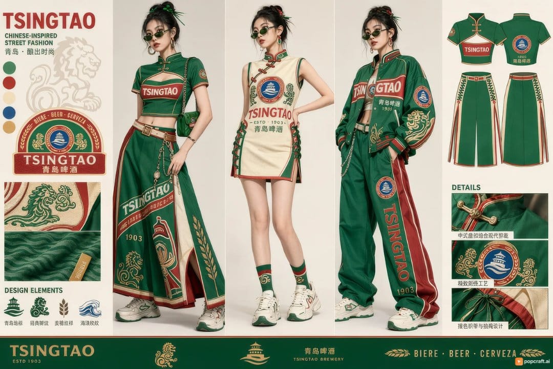 青岛啤酒灵感服装设计