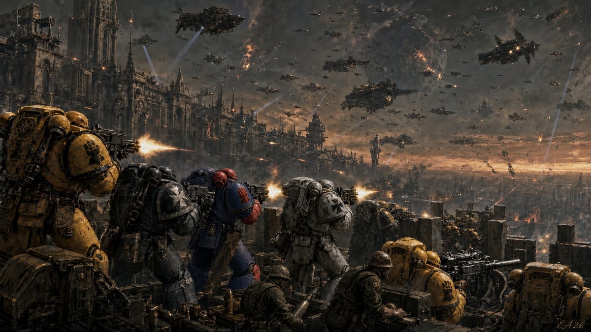 Warhammer 40k Battle Scene