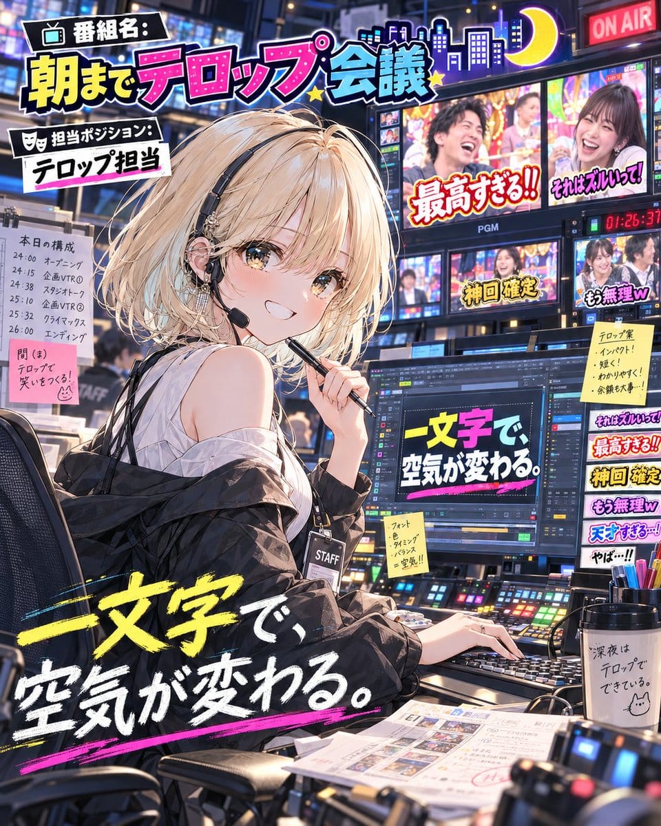 电视导播动漫少女
