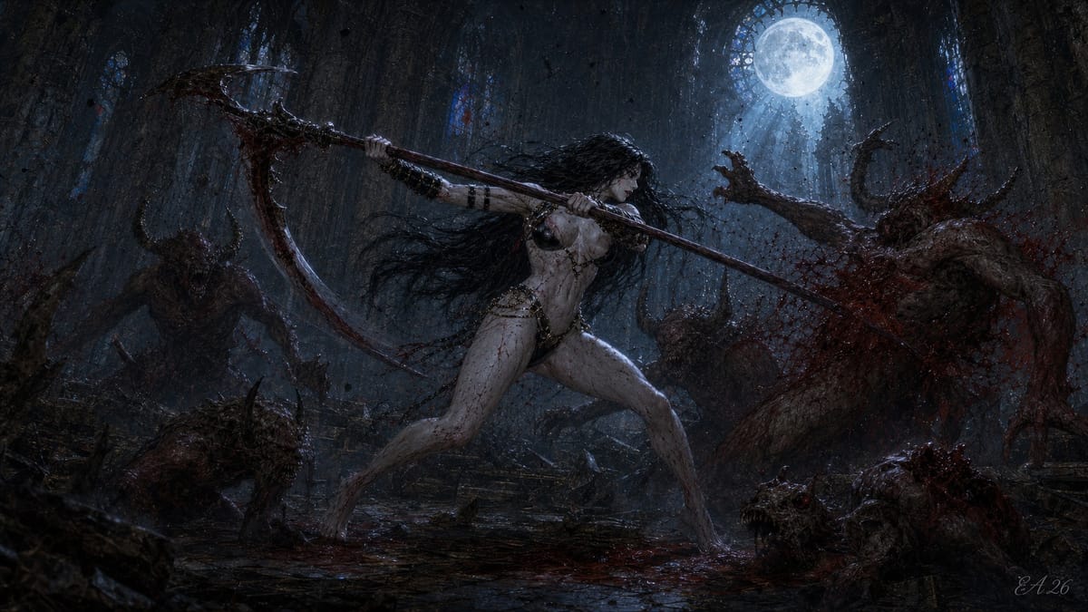 Lady Death 大战恶魔