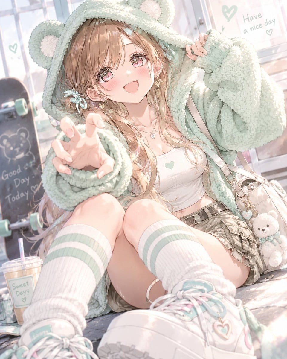 GPT Image 2 Cute Bear Hoodie Outfit Prompt