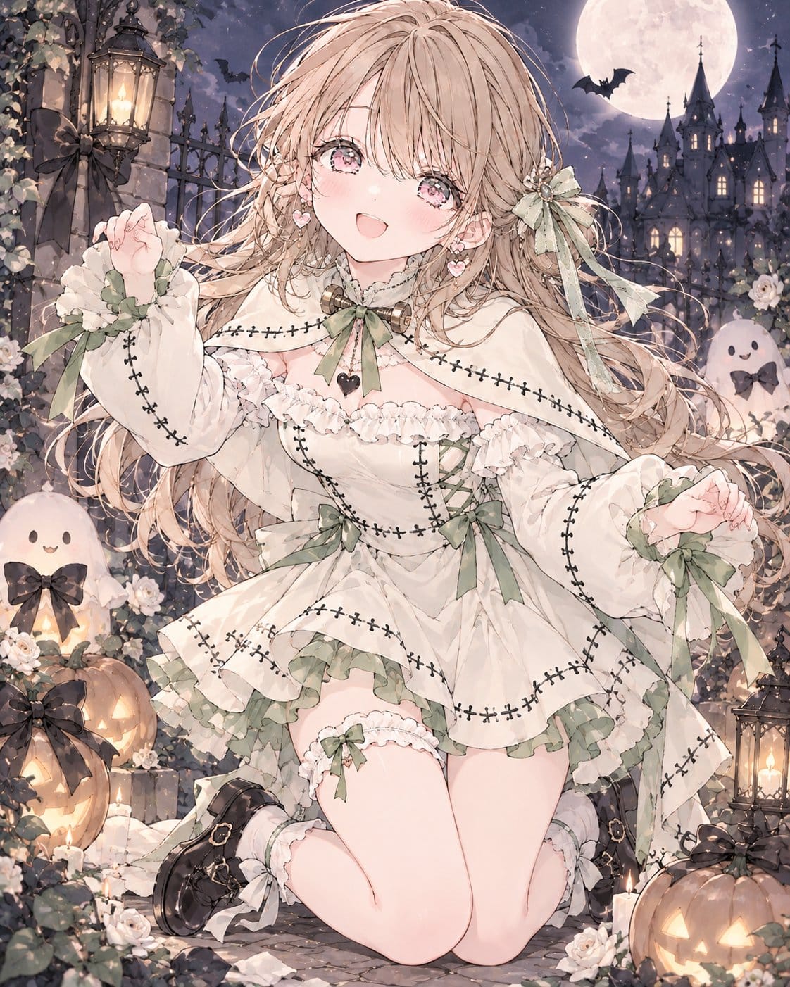 Halloween Frankenstein Style Dress Girl
