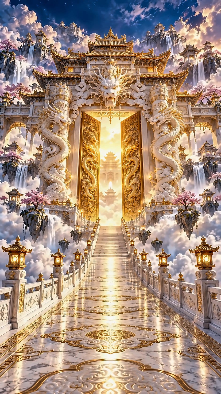 GPT Image Prompt: Majestic South Gate of Heaven Scene