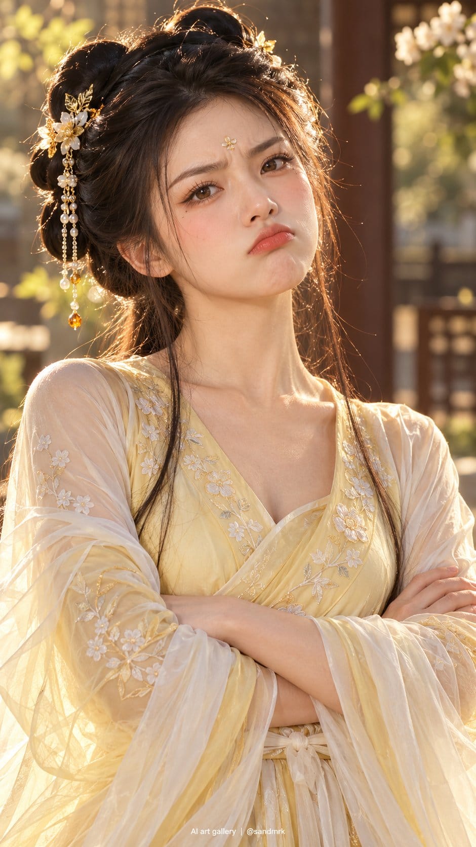 写实风格唐代汉服人像