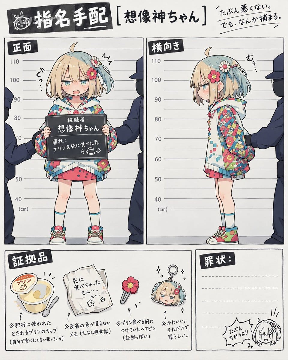 滑稽通缉令角色提示词