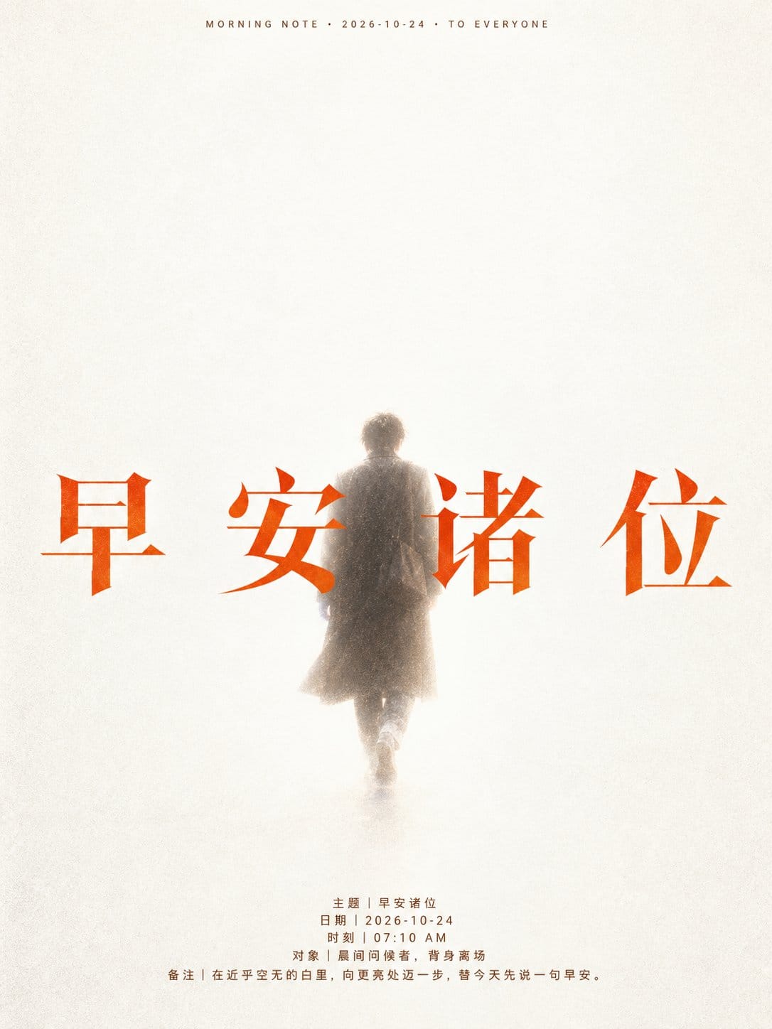 空灵早安海报
