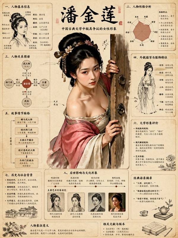 科学百科图鉴卡片：3D主体弹出×手绘注释知识网