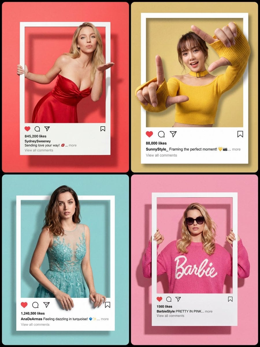 Instagram 相框 3D 突破人像