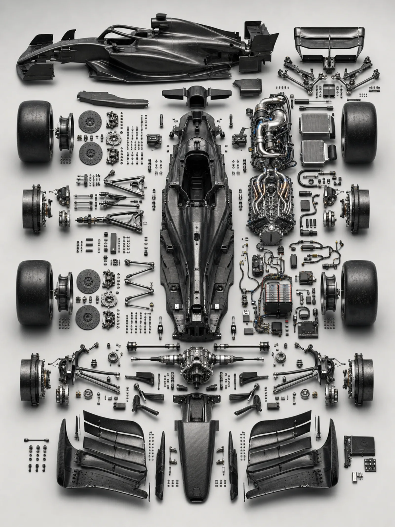 Place the primary chassis or structural 