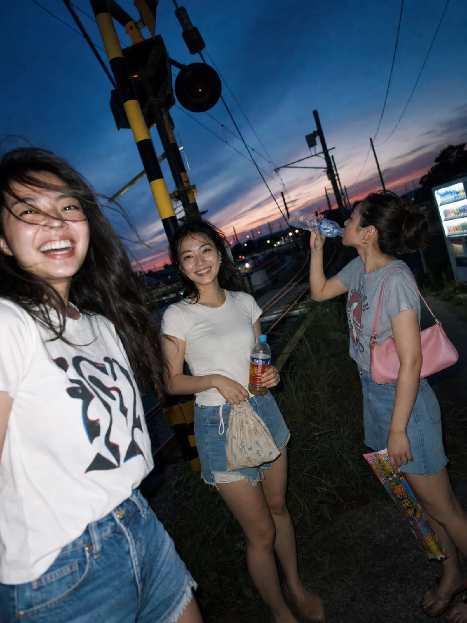 Create a photorealistic candid snapshot 