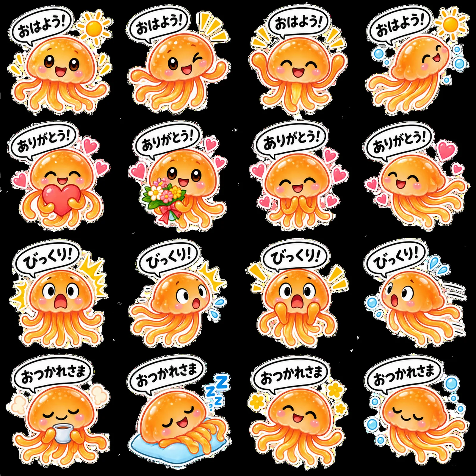 Goal: Create a cute LINE-style animated 