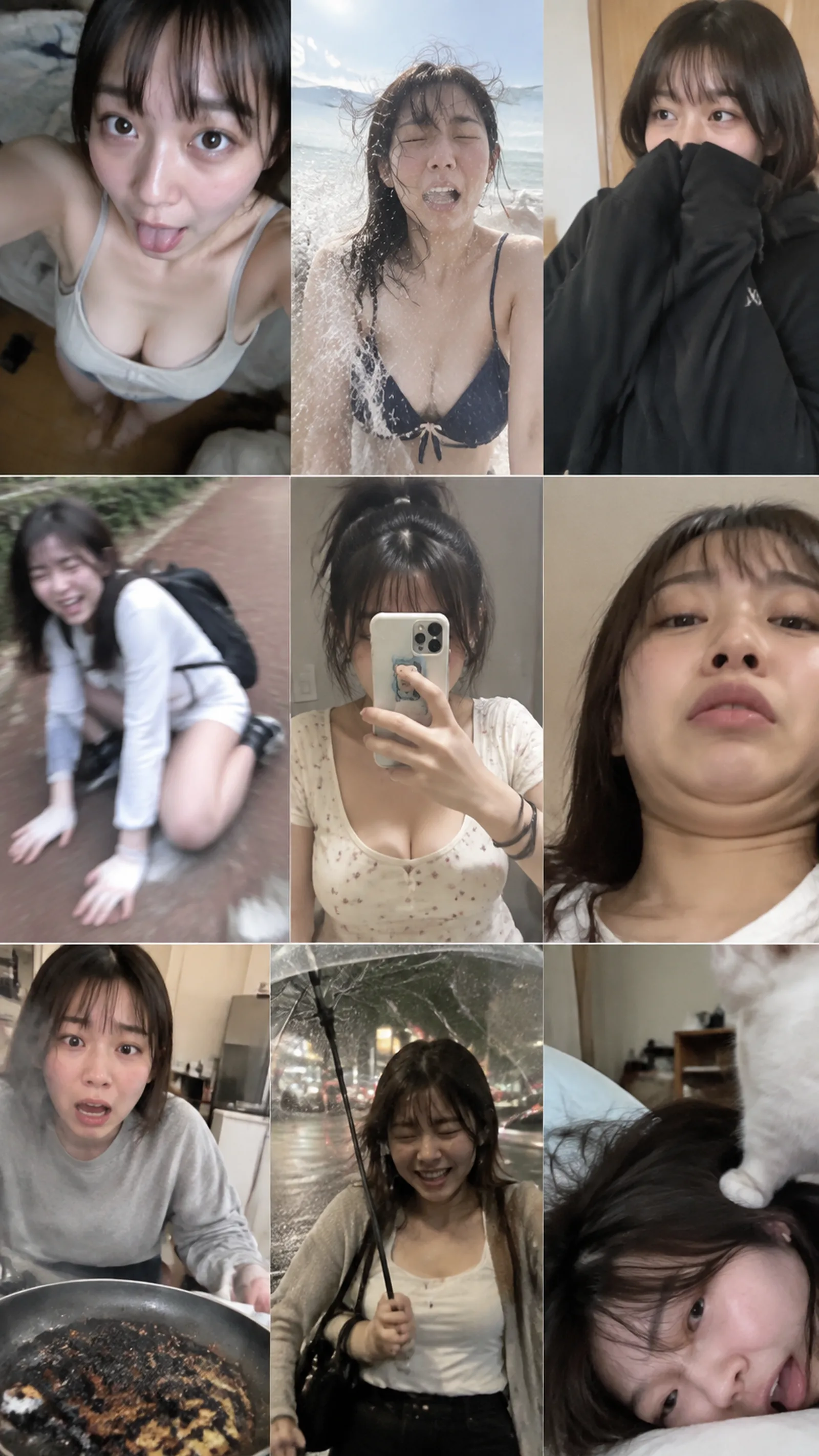 素人の失敗写真の数々、3×3、9:16