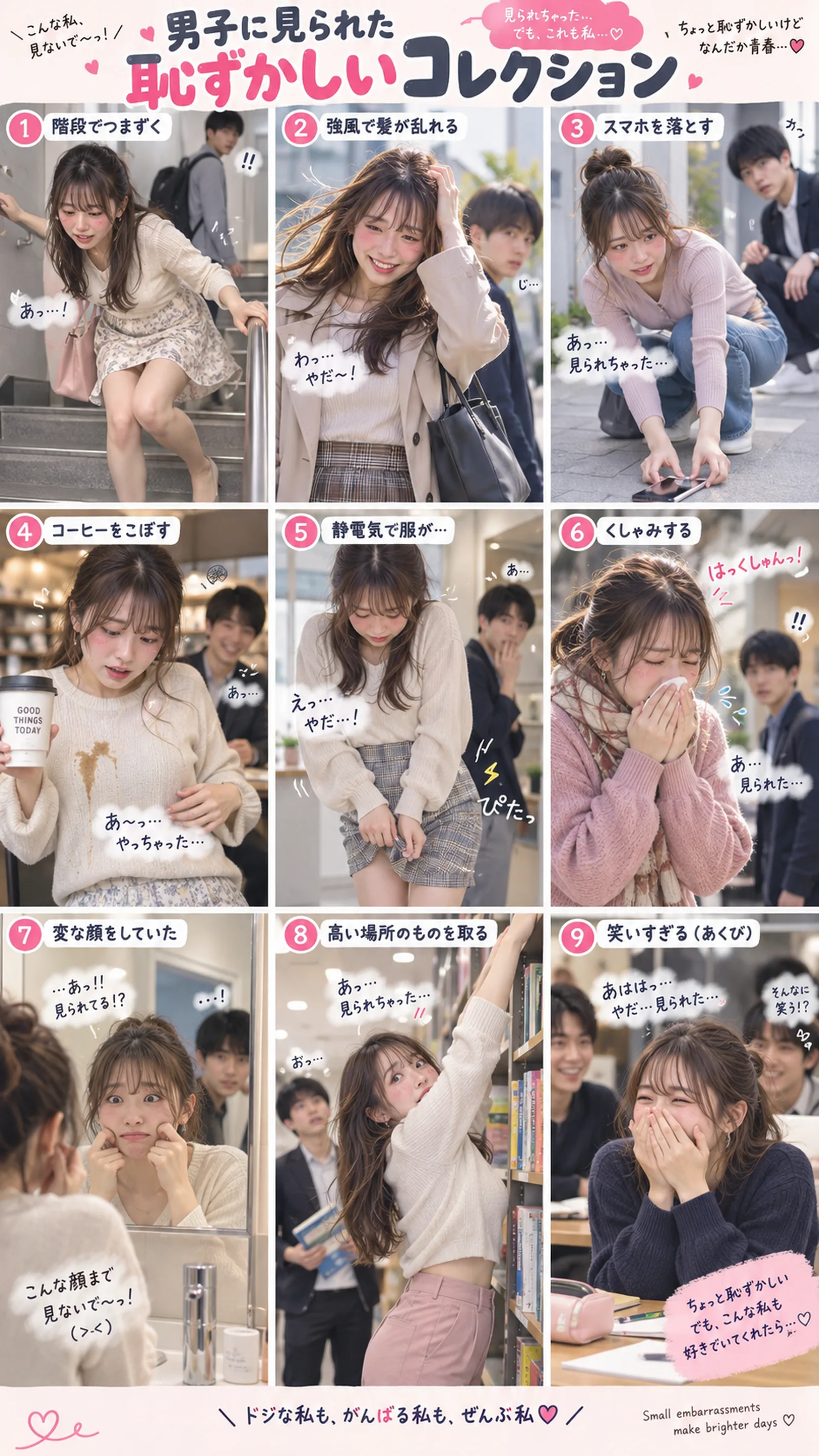 「男子に見られた恥ずかしいコレクション、3x3、9:16」